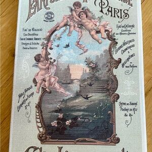 Parisian Cherub Art Poster with Elegant Design